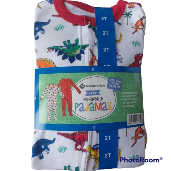 Members' Mark 4 piece Footie Pajama Set - Picture 2 of 6